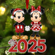 Load image into Gallery viewer, "Celebrate Your Love!" Personalized Funny Holiday Acrylic Ornament - Custom Gifts for Couples Ornament PopCulturePrints
