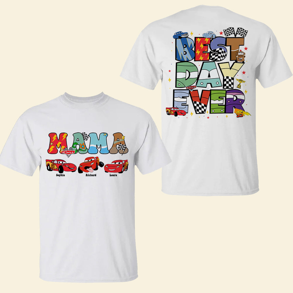 "Mama, Best Day Ever" - Personalized Gift for Mom, Custom Shirt for Mother's Day Shirts PopCulturePrints