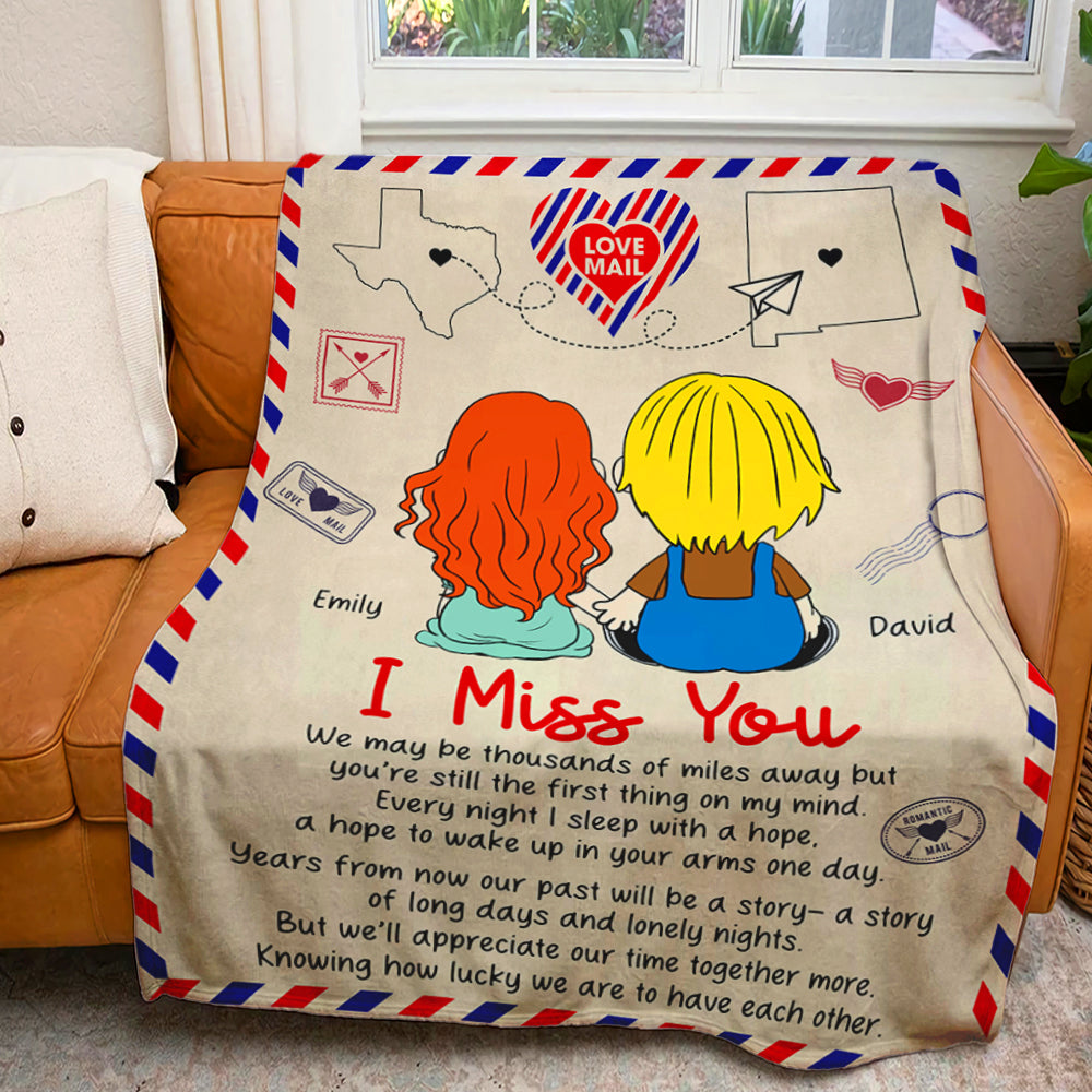 Personalized Love Mail Blanket | Unique Valentine's Day Gifts for Couples Blanket PopCulturePrints