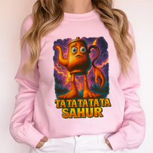 Load image into Gallery viewer, “Savor the Flavor of Sahur” - Ta Ta Ta Ta Sahur Brainrot Shirt - Personalized Gift for Kids and Young Hearts Shirts PopCulturePrints
