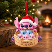 Load image into Gallery viewer, Grandma's Adorable Grandkids Christmas Ornament - Personalized Gift for Grandma Ornament PopCulturePrints
