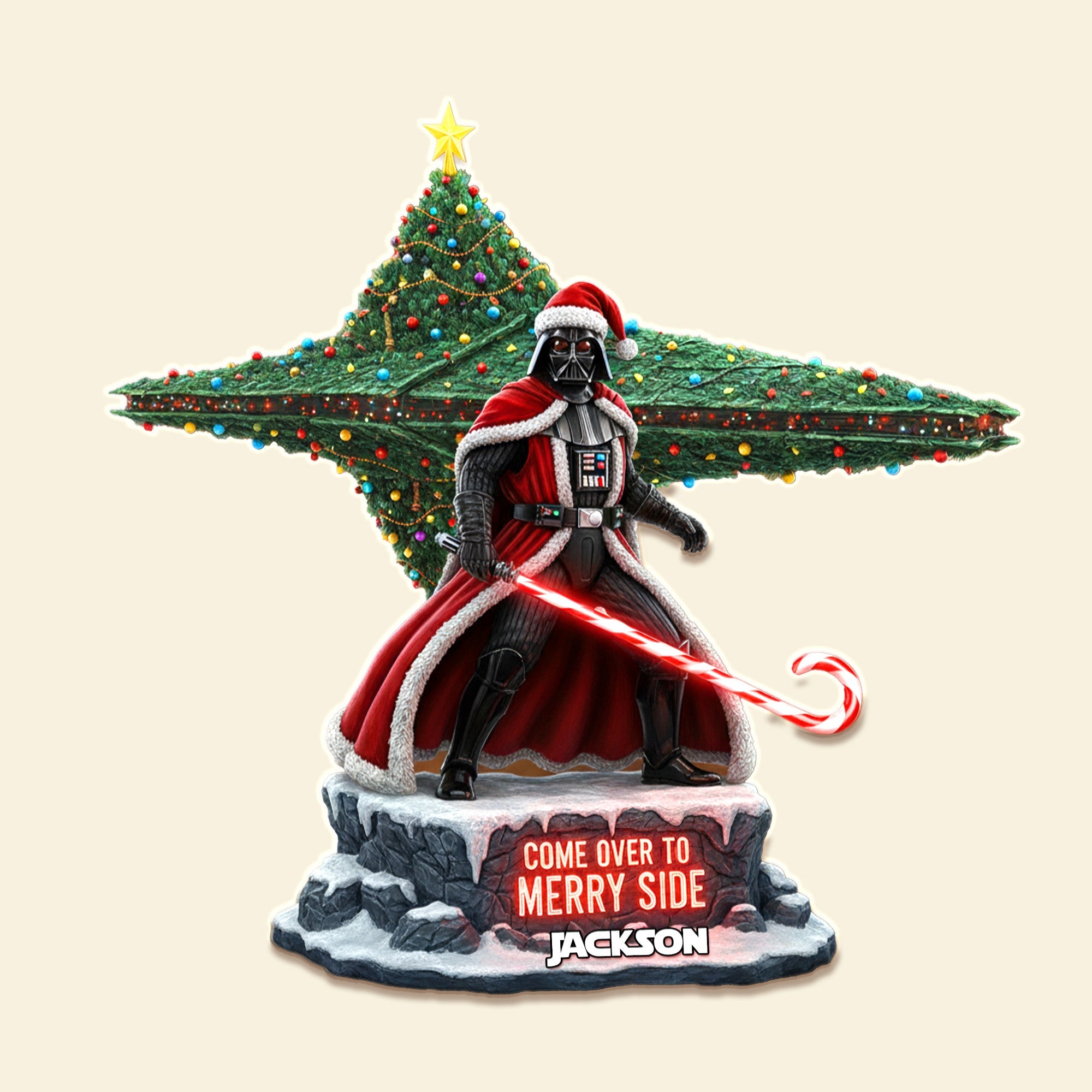 "Come Over to Merry Side" - Personalized Fans Acrylic Plaque - Perfect Gift for Star Wars Enthusiasts Shaped Plaques PopCulturePrints
