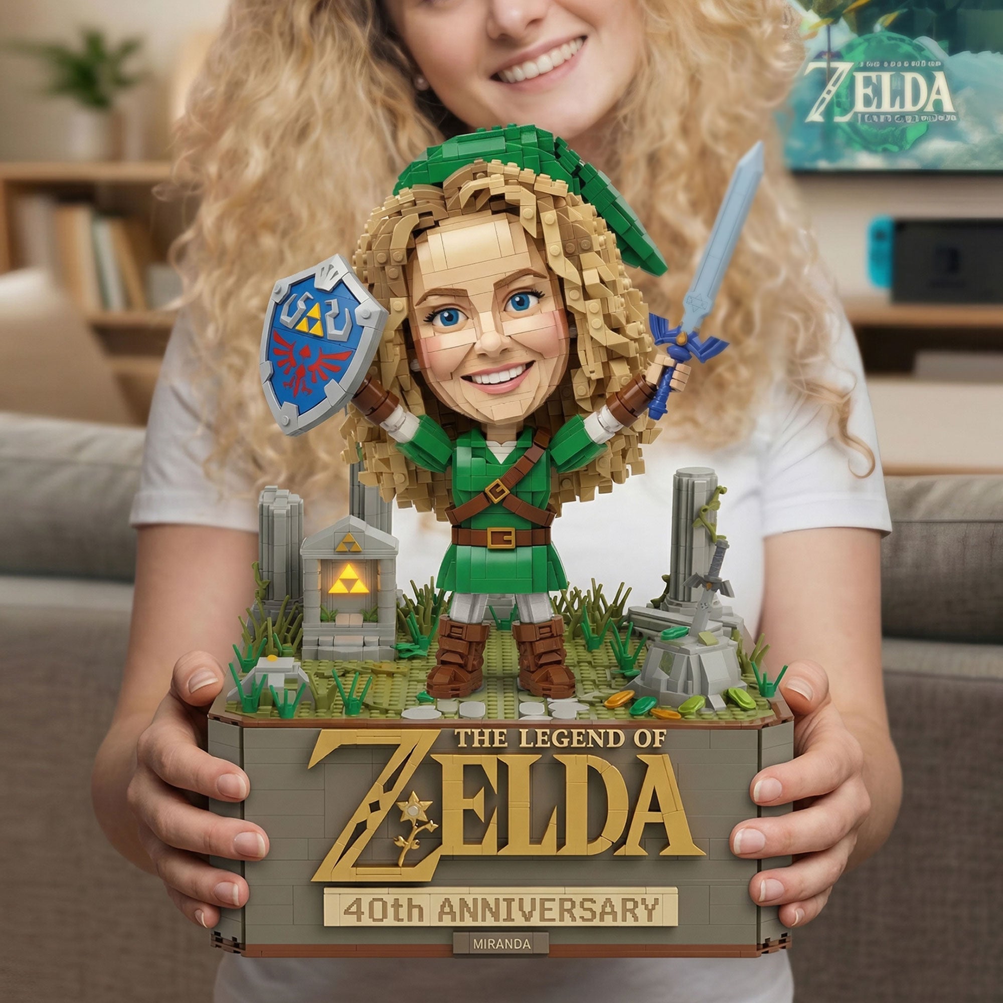 40 Years of Adventure - Custom Acrylic Plaque for Game Lovers Shaped Plaques PopCulturePrints