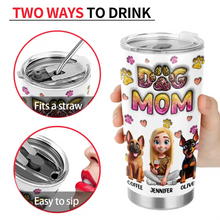 Load image into Gallery viewer, Best Dog Mom Ever - Personalized 3D Inflated Effect Printed Tumbler for Dog Lovers Tumbler PopCulturePrints
