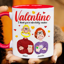 Load image into Gallery viewer, Personalized Valentine Cartoon Couple Mug - Unique Love Gift Coffee Mug PopCulturePrints
