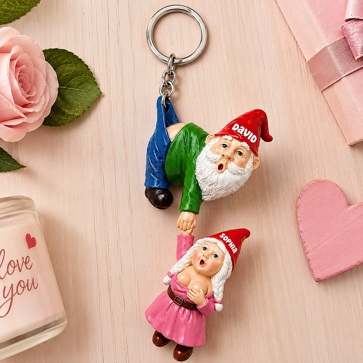 Funny Couple Acrylic Keychain - Personalized Gifts For Couple 05ohdt180726 Keychains PopCulturePrints