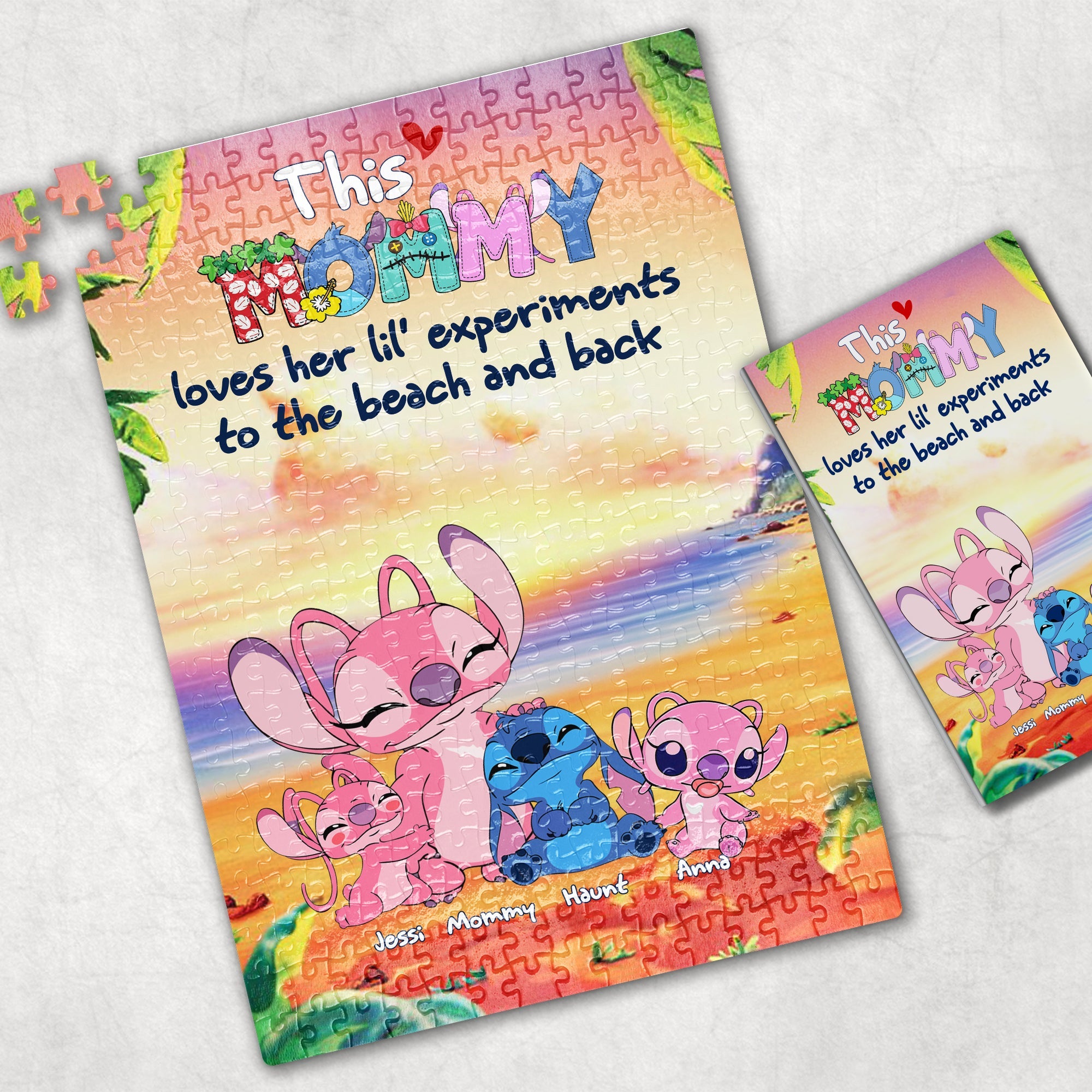 This Mama Loves Her Lil' Experiments | Personalized Puzzle Gift for Mom & Grandma Jigsaw Puzzles PopCulturePrints