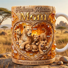Load image into Gallery viewer, “Hakuna Matata! Celebrate the Wild Spirit” - Personalized Wild Spirit Mommy Coffee Mug - Gift for Mom and Grandma Coffee Mug PopCulturePrints
