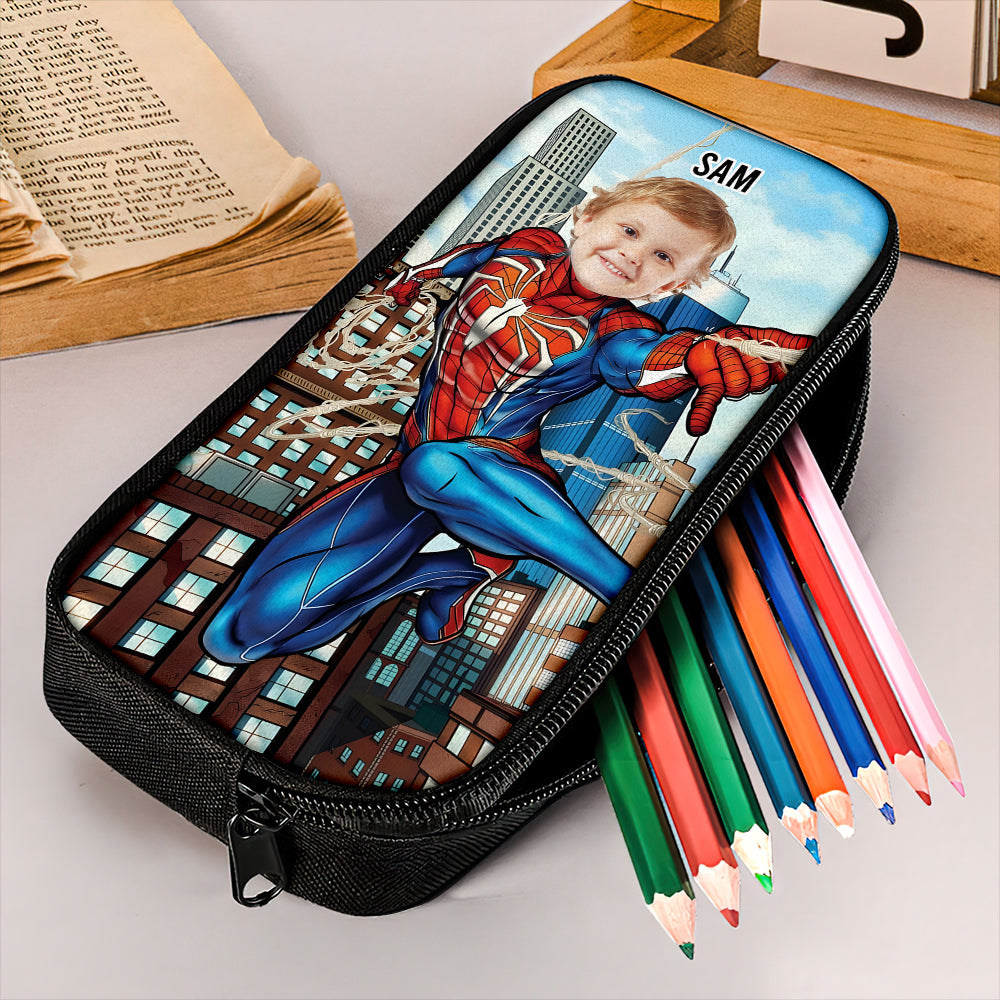Personalized Hero Kid's Pencil Case - Custom Face Design Pencil Case PopCulturePrints