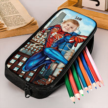 Load image into Gallery viewer, Personalized Hero Kid's Pencil Case - Custom Face Design Pencil Case PopCulturePrints
