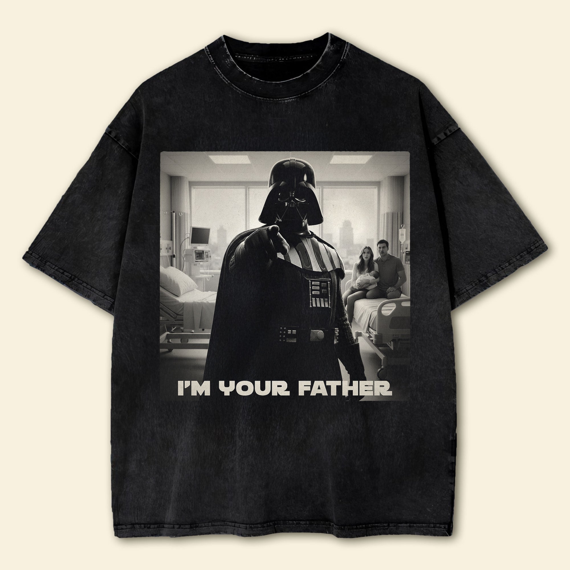 Personalized 'I'm Your Father' Cosmic Washed T-Shirt - Perfect Gift for Star Wars Lovers Shirts PopCulturePrints