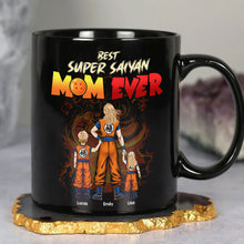Load image into Gallery viewer, Personalized Super Saiyan Mom Coffee Mug - Customized Gift for Mother&#39;s Day Coffee Mug PopCulturePrints
