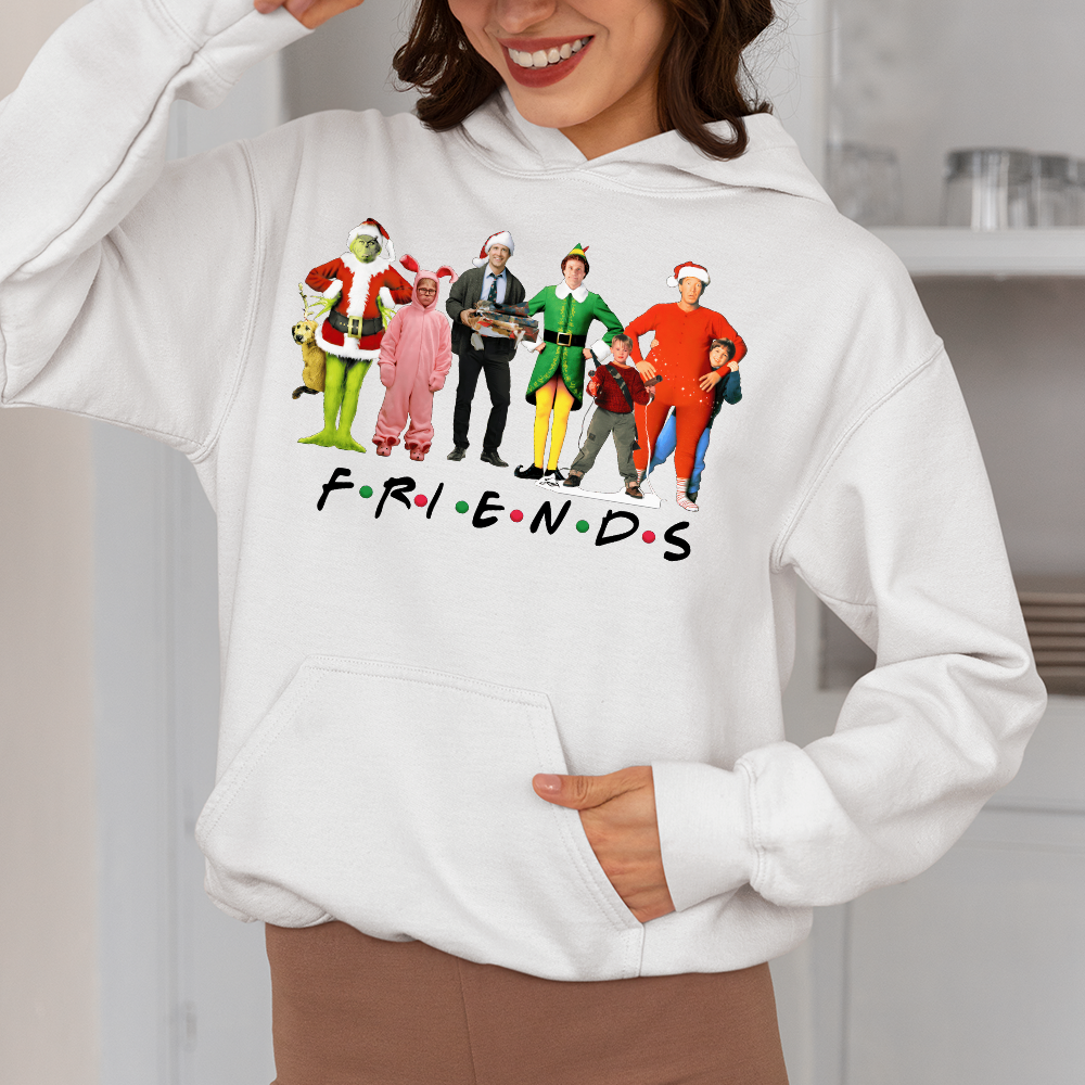 Festive Friends Christmas Sweater Shirts PopCulturePrints