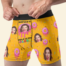 Load image into Gallery viewer, Personalized Donut Themed Men&#39;s Boxer Briefs - Custom Face Printing Underwear
