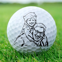 Load image into Gallery viewer, Best Daddy By Par - Custom Personalized Golf Ball Gift Golf Ball PopCulturePrints
