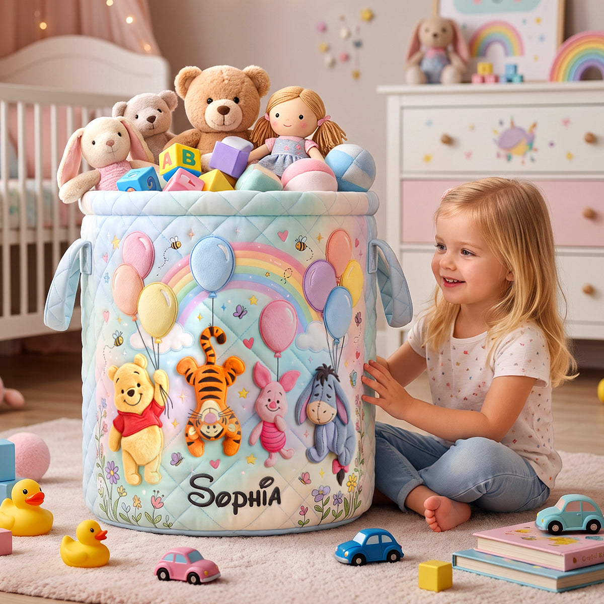 Woodland Friends Laundry Basket - Personalized Gifts 02nadh160726 Laundry Basket PopCulturePrints