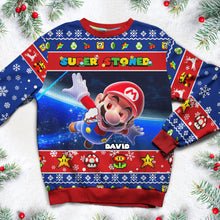 Load image into Gallery viewer, Personalized Cartoon Lover Ugly Sweater - Super Sweater 02TOMH271124
