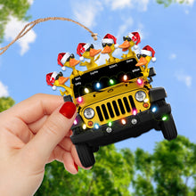 Load image into Gallery viewer, Personalized Christmas Duck Ornament for Off-road Car Lovers, Family and Couples
