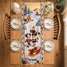 Load image into Gallery viewer, Bring Joy to Your Family with Our Christmas Mouse Family Table Runner - Personalized Gift for Everyone

