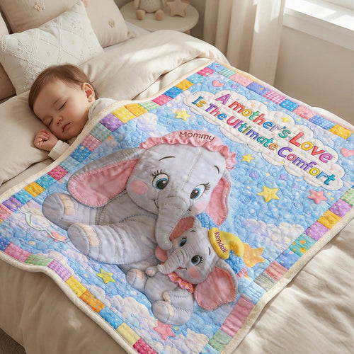 A Mother's Love Is The Ultimate Comfort - Personalized Blanket Gift for Mom, Grandma, and Loved Ones Blanket PopCulturePrints