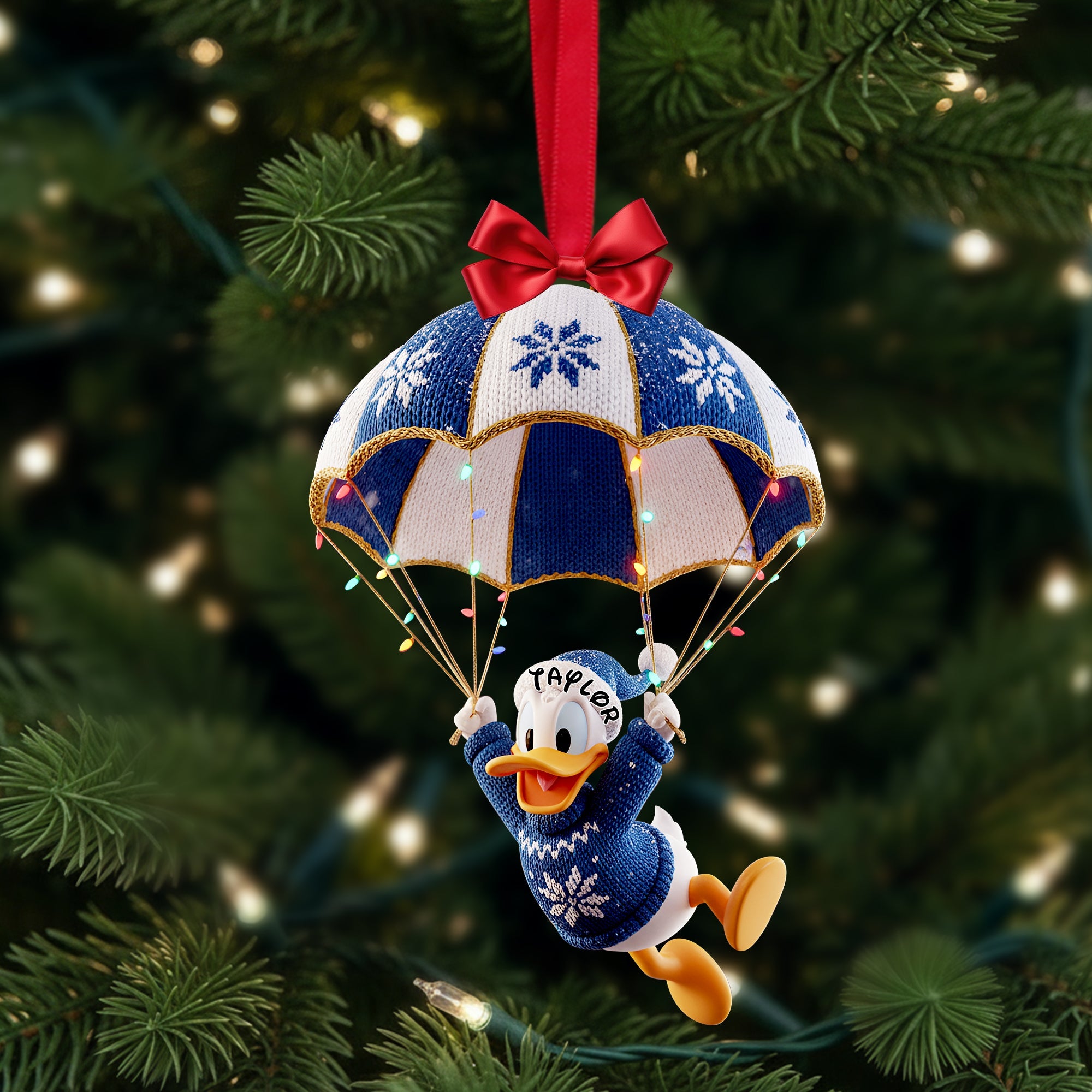 Adventure Awaits! Parachute Design Acrylic Ornament - Personalized Gifts for Movie Fans Ornament PopCulturePrints