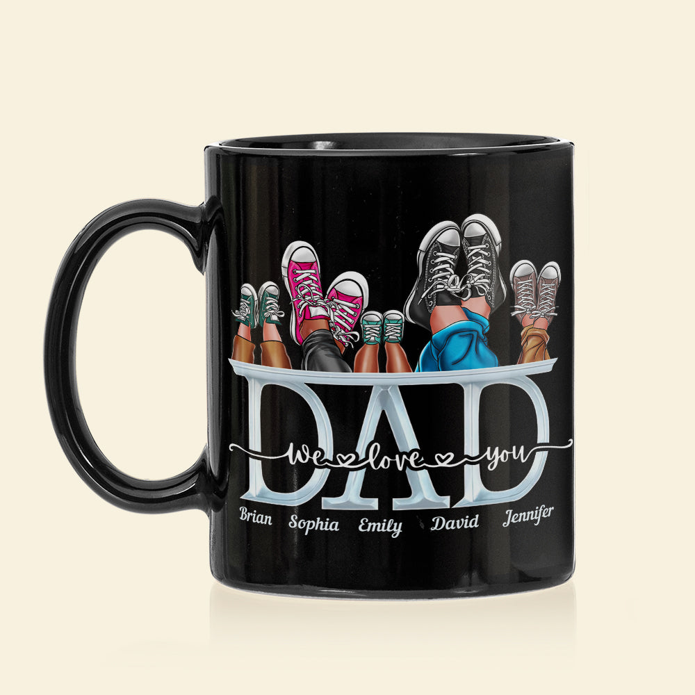 Custom Dad Mug - We Love You Personalized Gift Coffee Mug PopCulturePrints