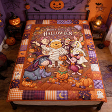 Load image into Gallery viewer, “Sweeten Your Halloween” - Personalized Honey, Hugs &amp; Halloween Blanket - Custom Gift for Kids &amp; Adults

