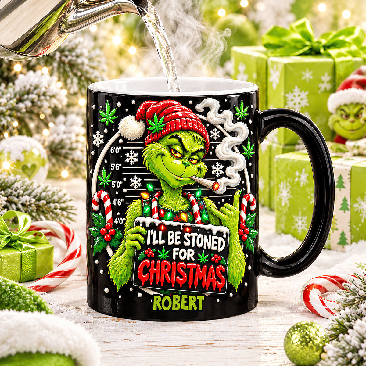 I'll Be Stoned For Christmas - Personalized Magic Mug for Stoners