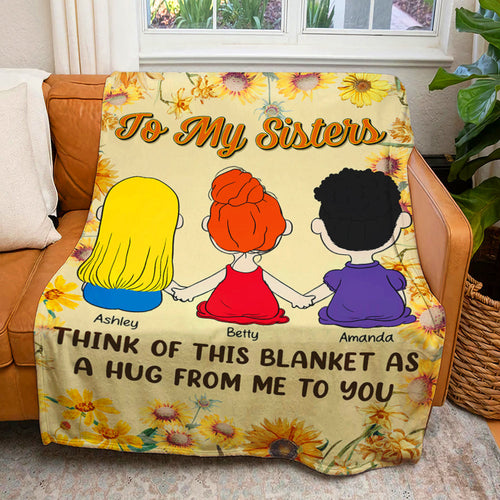 Custom Sisterhood Blanket - Personalized Gift for Sisters Blanket PopCulturePrints