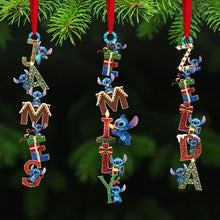 Load image into Gallery viewer, “Celebrate Your Unique Style!” - Alien Monster Alphabet Acrylic Ornament, Personalized Christmas Gift Ornament PopCulturePrints
