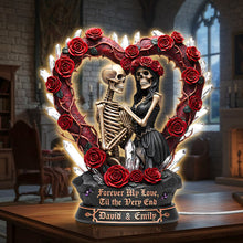 Load image into Gallery viewer, Forever My Love, Til the Very End - Personalized Couples Acrylic Light Box Light Box PopCulturePrints
