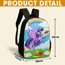 Load image into Gallery viewer, “Unleash Magic with Every Step!” - Cute Unicorn School Bag, Personalized for Kids Backpack PopCulturePrints
