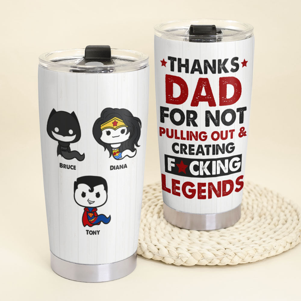 Legendary Dad Personalized Tumbler Tumbler Cup PopCulturePrints