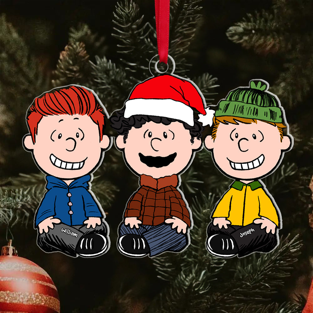 Custom Cartoon Characters Family Christmas Ornament