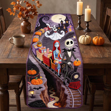 Load image into Gallery viewer, Spooky Couple Table Runner - Personalized Halloween Gifts For Couple 03haqn150826 Quilted Table Runner PopCulturePrints
