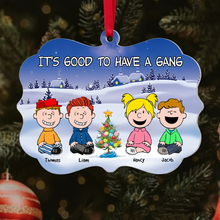 Load image into Gallery viewer, Personalized Best Friends Christmas Ornament - Festive Gang Ornament PopCulturePrints
