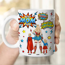 Load image into Gallery viewer, &quot;Best Mom Ever!&quot; - Personalized Super Mom Coffee Mug - Gift for Mom, Grandma, or Special Women Coffee Mug PopCulturePrints
