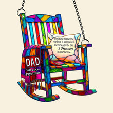 Load image into Gallery viewer, Memorial Chair Suncatcher Ornament - Personalized Gift for Loved Ones in Heaven Ornament PopCulturePrints
