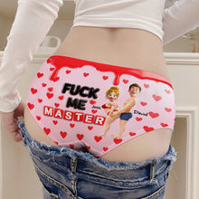 Load image into Gallery viewer, Playful Pinky Couples Brief - A Fun and Personalized Gift for Her Boxer Briefs PopCulturePrints
