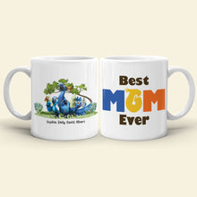 Load image into Gallery viewer, Best Mom Ever Personalized Mug with Custom Names Coffee Mug PopCulturePrints
