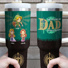 Load image into Gallery viewer, Personalized Best Dad Ever Tumbler - Custom Father&#39;s Day Gift Tumbler Cup PopCulturePrints
