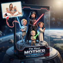 Load image into Gallery viewer, "Best MOM In The Galaxy - A Gift from the Heart" - Custom Photo Acrylic Plaque - Gift for Moms, Grandmas, and More Shaped Plaques PopCulturePrints
