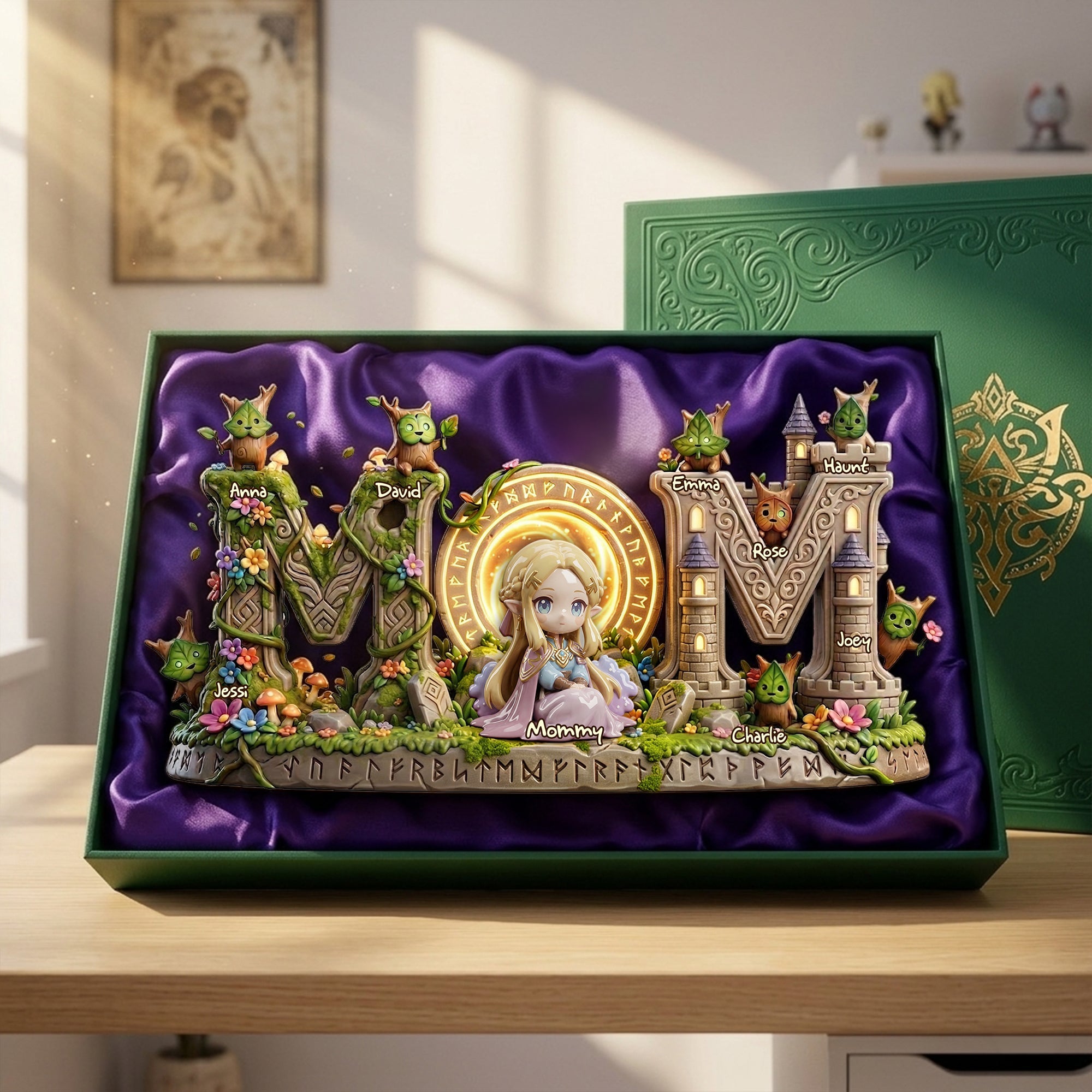 Every Adventure Begins with Mom - Fantasy Adventure Mom And Kids Acrylic Plaque - Personalized Gift for Mom, Grandma, or Any Special Mother Shaped Plaques PopCulturePrints