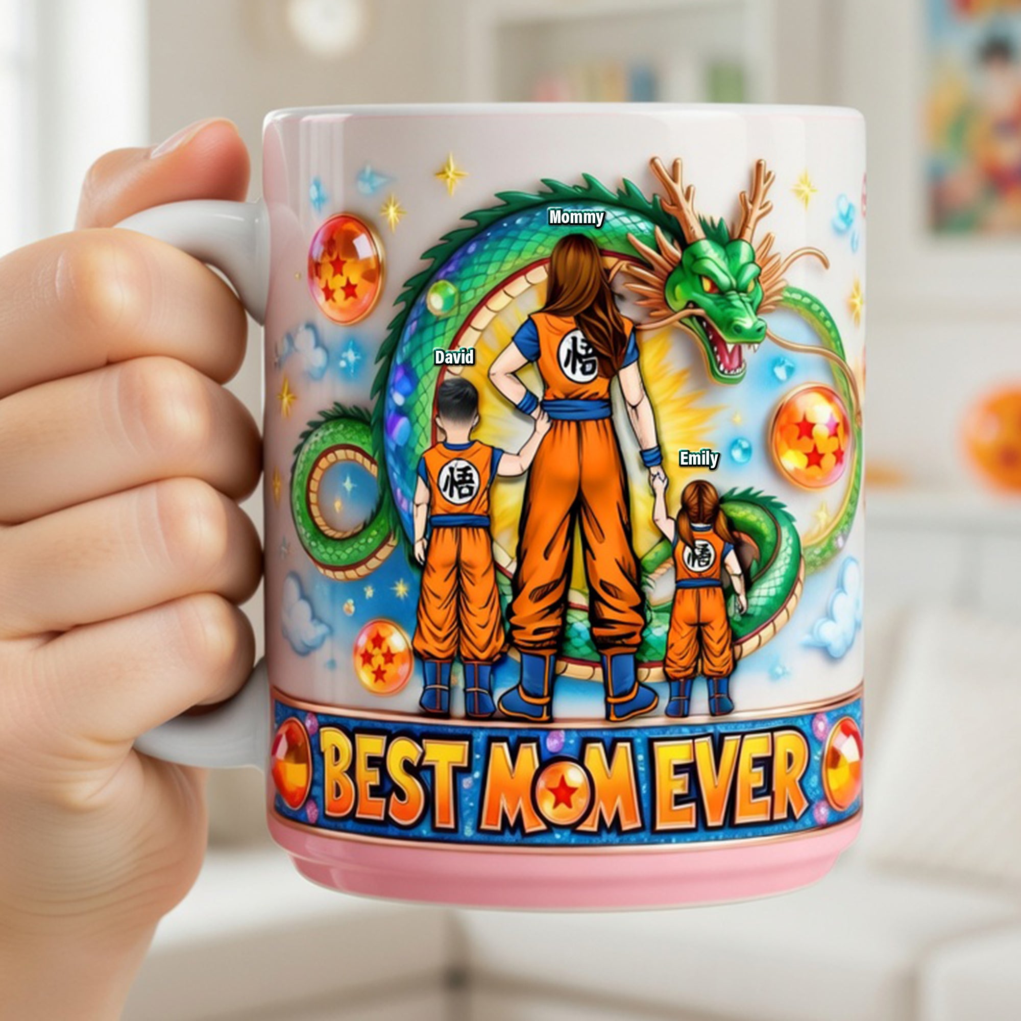 "Best Mom Ever" - Personalized Legend Warrior Mom Coffee Mug - Custom Gifts for Mom, Grandma, and Special Women Coffee Mug PopCulturePrints
