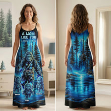 Load image into Gallery viewer, A Mom Like You Is Hard To Find - Aurora Bigfoot Mom Maxi Dress - Personalized Gift for Moms, Grandmas and More Dress PopCulturePrints
