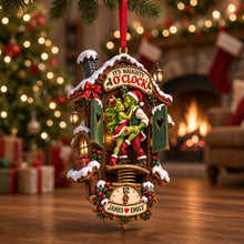 Load image into Gallery viewer, It's Naughty O'Clock - Personalized Cheeky Lovers Christmas Ornament
