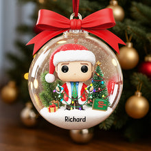 Load image into Gallery viewer, &quot;Celebrate the Joy of Movies!&quot; - Personalized Funny Holiday Christmas Ornament - Custom Gift for Movie Lovers, Friends, and Family Ornament PopCulturePrints
