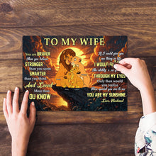 Load image into Gallery viewer, Personalized Romantic Jigsaw Puzzle – 'To My Wife' Gift Jigsaw Puzzles PopCulturePrints
