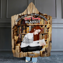 Load image into Gallery viewer, Cozy Personalized Book Lover Blanket Hoodie
