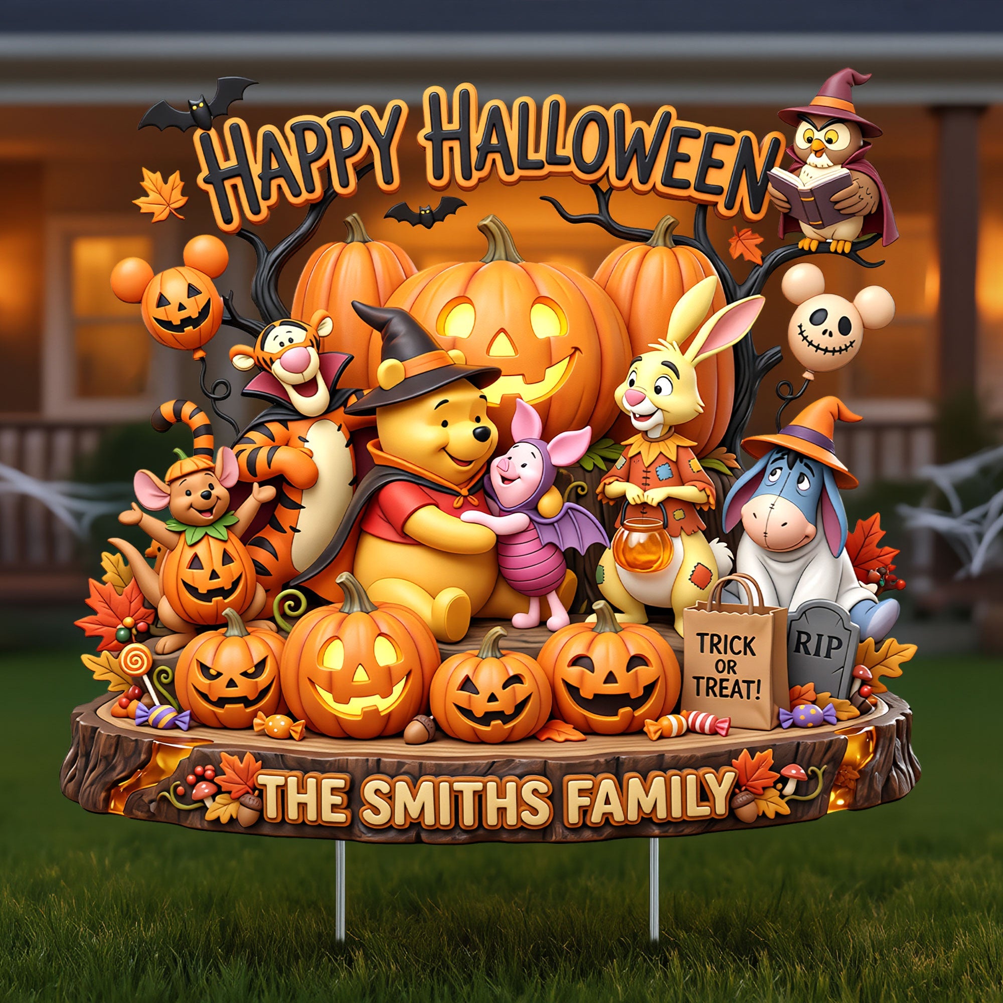 Happy Halloween! Celebrate Love & Togetherness - Personalized Yard Sign - Perfect Gift for Families and Friends